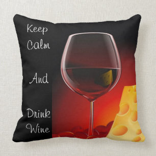 Wine and Cheese Pillow