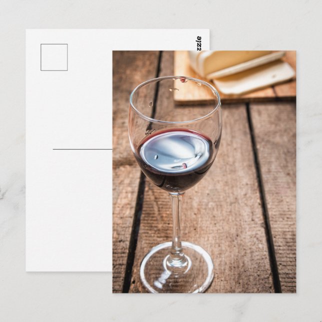 Wine and cheese postcard (Front/Back)