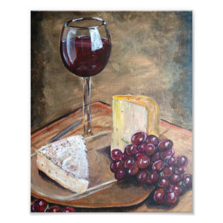 Wine and Cheese Print