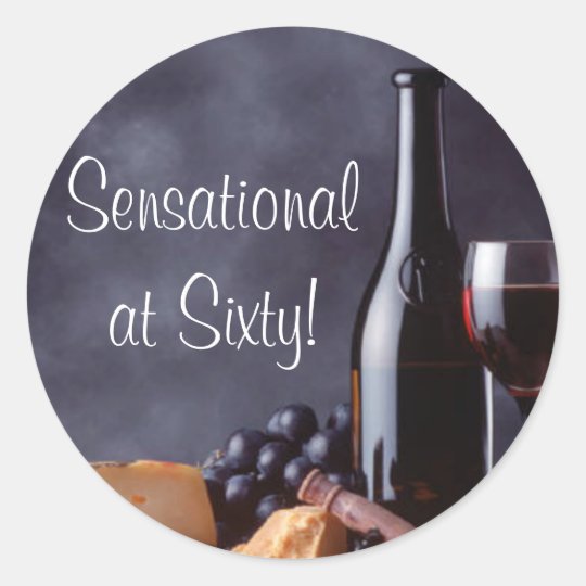 Wine and Cheese Sticker