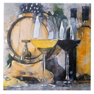 Wine and Cheese Tile