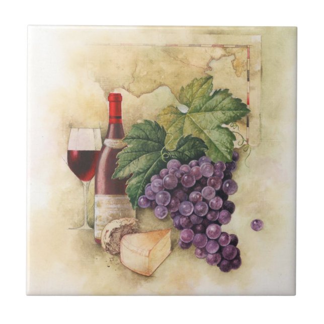 Wine and Cheese Tile (Front)