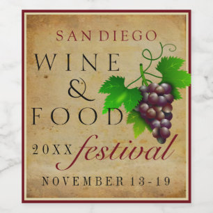 Wine and Food Festival Wine Label