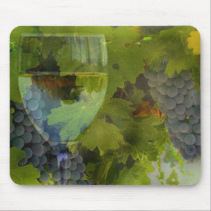 Wine and Grapes Mouse Pad