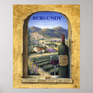 Wine And Lavender Poster