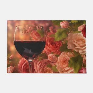Wine and Rose Beautiful Doormat