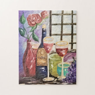 Wine and Roses Jigsaw Puzzle