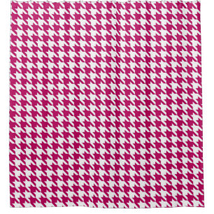 Wine and White Houndstooth Pattern
