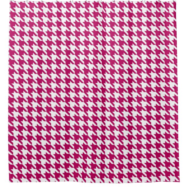 Wine and White Houndstooth Pattern (Front)