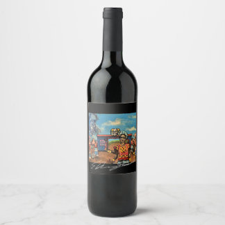 Wine Art Label