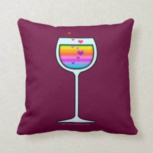 WINE ART Throw or Lumbar PILLOWS