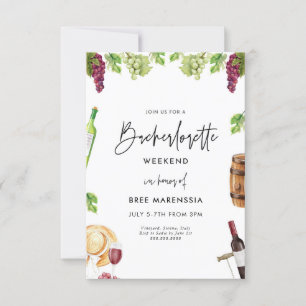 Wine Bachelorette Invitation
