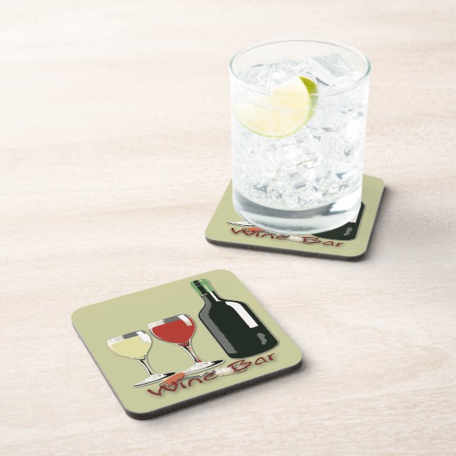 Wine Bar - Wine Cork Coaster Set (6) (Right Side)