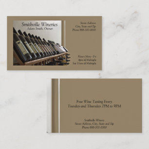 Wine Bar Winery Business Card