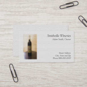 Wine Bar Winery Business Card