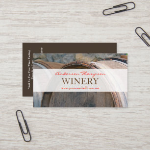 Wine Bar Winery Business Card