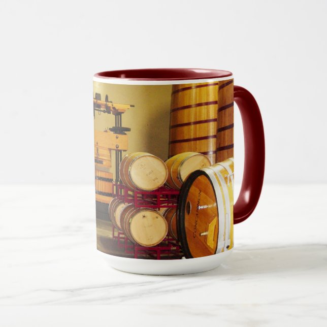 Wine Barrel Mug (Front Right)