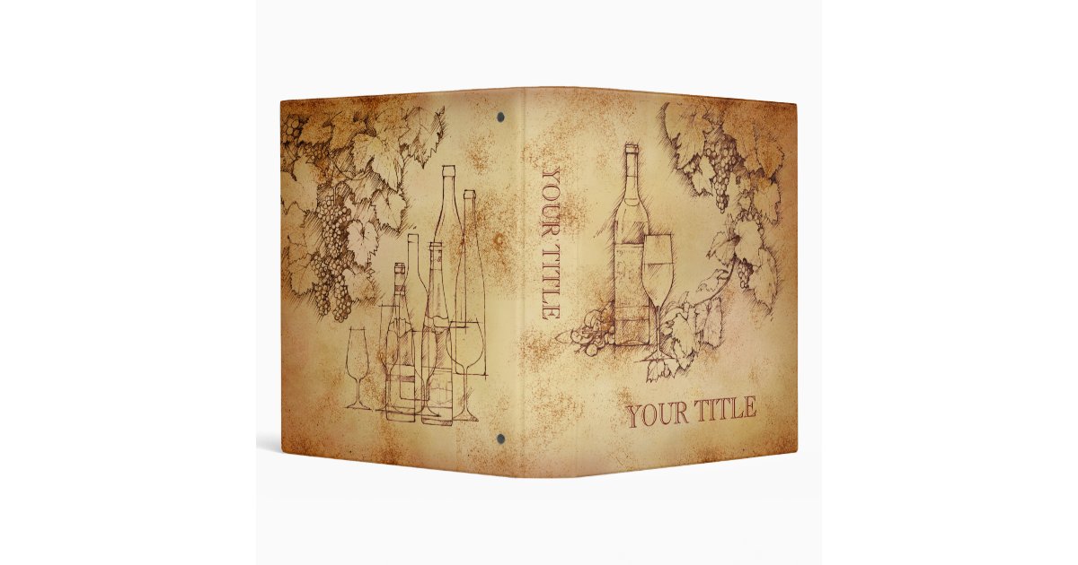 Wine Binder Zazzle