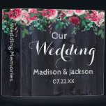 Wine Blush Navy Wood Peony Wedding Photo Album Binder<br><div class="desc">Wine Blush & Navy Wood Burgundy Peony Watercolor Floral Rustic Farmhouse Wedding Monogram Photo Album With trendy brush script font! ~ Check my shop to see the entire wedding suite for this design!</div>