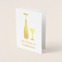 Wine Bottle and Corkscrew - Classic Celebration