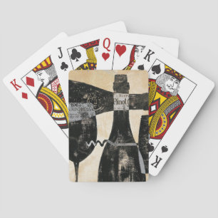 Wine Bottle and Glass Playing Cards