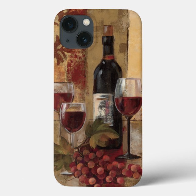 Wine Bottle and Wine Glasses Case-Mate iPhone Case (Back)