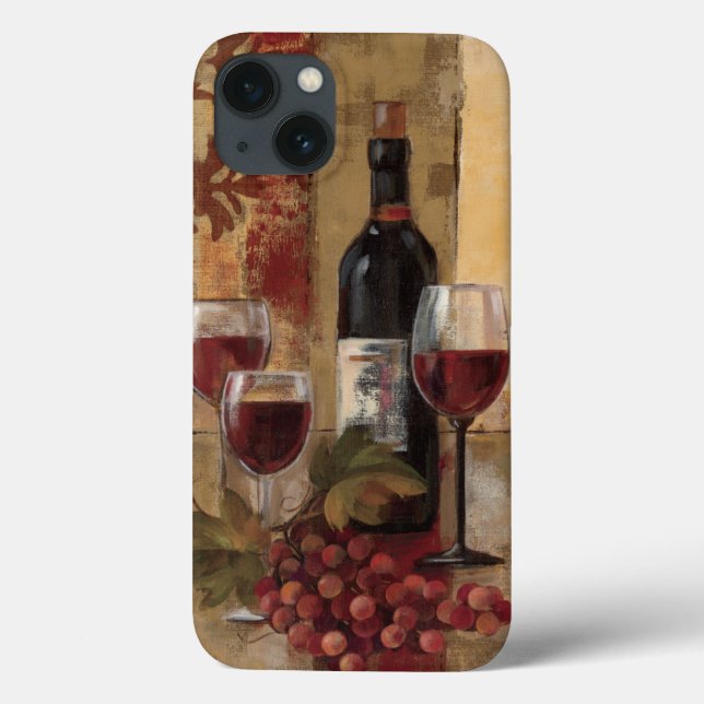 Wine Bottle and Wine Glasses Case-Mate iPhone Case (Back)