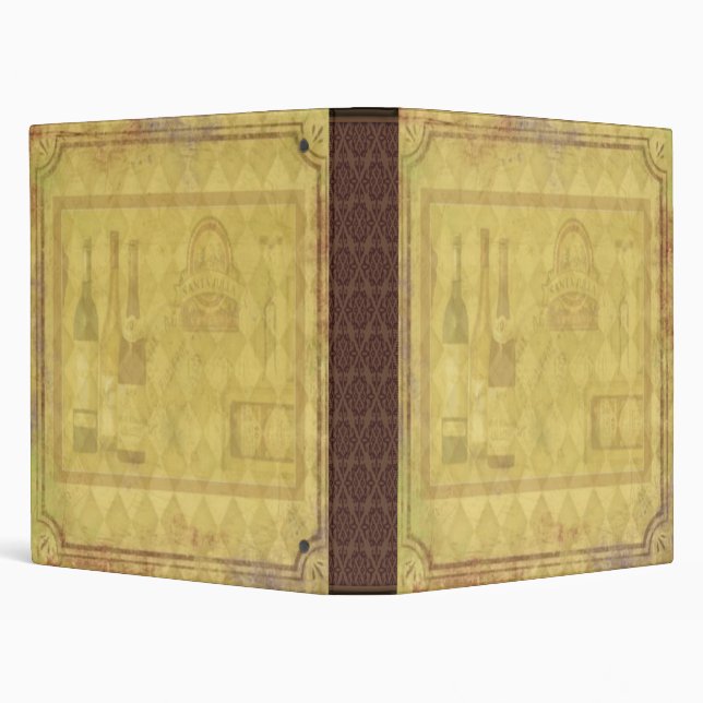 Wine Bottle Binder/Album Binder (Background)
