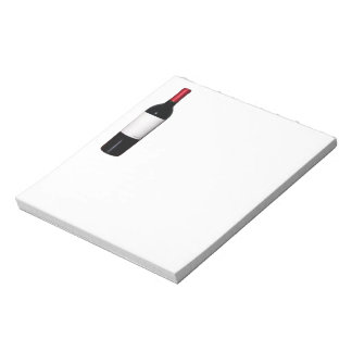 Wine Bottle (Blank Label) Notepad
