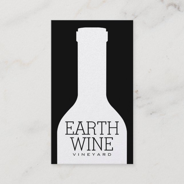 Wine Bottle Business Card (Front)