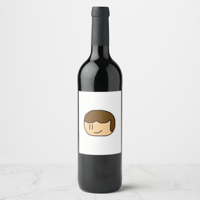 wine bottle for losers label (Front)