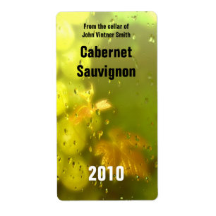Wine bottle label