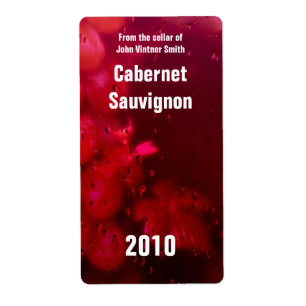 Wine bottle label