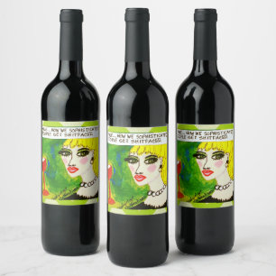 Wine bottle label