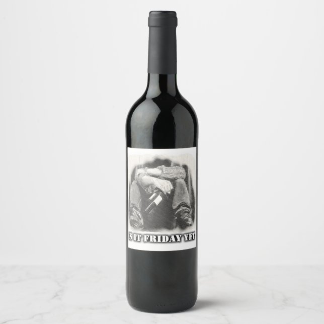 Wine Bottle Label (4" x 3.5") (Front)