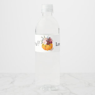 wine bottle LABEL fall party, pumpkin, autumn,