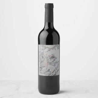 Wine bottle labels, Wolf, Lone wolf, Wild wolf Label
