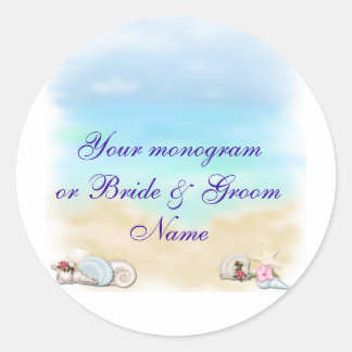 Wine Bottle or Beer Labels Beach Wedding