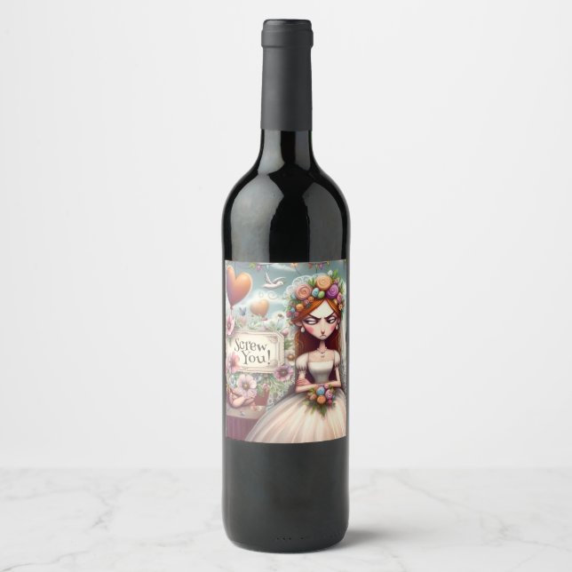 Wine bottle sticker (Devant)