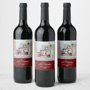 Wine Bottle template Label