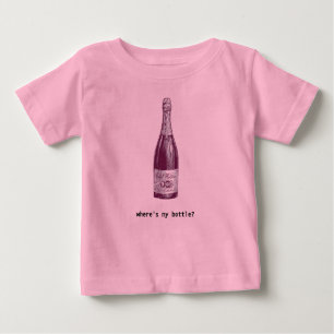 wine bottle - where's my bottle? baby T-Shirt