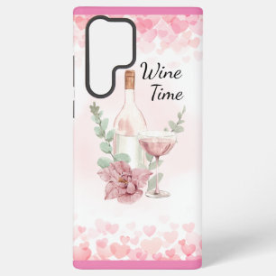 Wine Bottle & Wine Glass Wine Time Samsung Galaxy Case