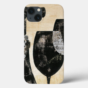 Wine Bottle with Two Glasses iPhone 13 Case