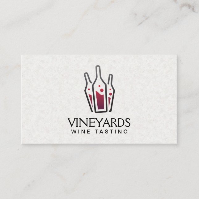 Wine Bottles Business Card (Front)