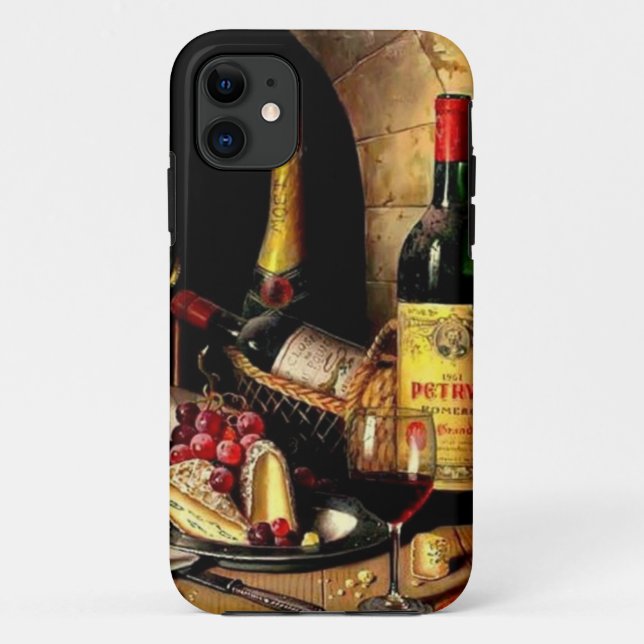 wine bottles iphone case (Back)