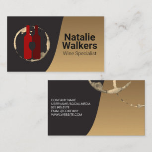 Wine Bottles Logo Business Card