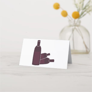 Wine Bottles Place Card