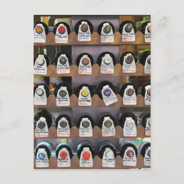 Wine Bottles Postcard (Front)