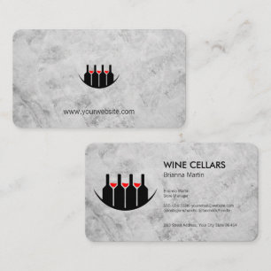 Wine Bottles Vineyard Restaurant Appointment Card