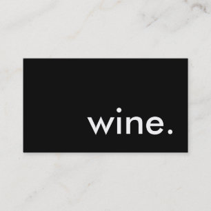 wine. business card